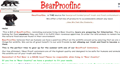 Desktop Screenshot of bearproofinc.com